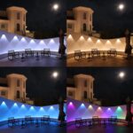 4er Set Solar Wandleuchten mit RGB 9 Farben & 11 Modi – IP65 Zaunbeleuchtung für Garten – Bild 2