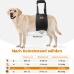 PICK FOR LIFE Hundegeschirr Tragehilfe – Verstellbare Gehhilfe für kleine, mittlere & grosse Hunde – Bild 2