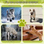 Faankiton 4er Hundeschuhe Grösse 6# – Wasserdichte Pfotenschuhe mit Reflektoren für mittlere & grosse Hunde – Bild 6