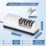 MusyVocay Elektrischer Messerschärfer mit Diamant – 3-stufiges Schleif-System für Profi-Küchen – Bild 2