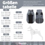 Savlot Hundejacke Grösse S – Winterweste mit D-Ring & Fleecefutter für kleine Hunde – Bild 3