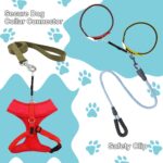 NAILAO Hundehalsband Clips – 2er Set mit Edelstahl & reflektierendem Nylon für sichere Hundeführung – Bild 2
