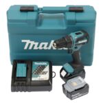 Makita DHP490RFX3 Akku-Schlagbohrschrauber 18V – Komplettset mit 2 Akkus, Ladegerät & 74-tlg. Zubehör