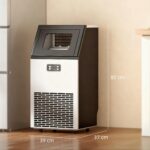 HOMCOM Kommerzielle Eiswürfelmaschine 45 kg/24H – LCD-Display & Selbstreinigung für Bar & Café – Bild 7