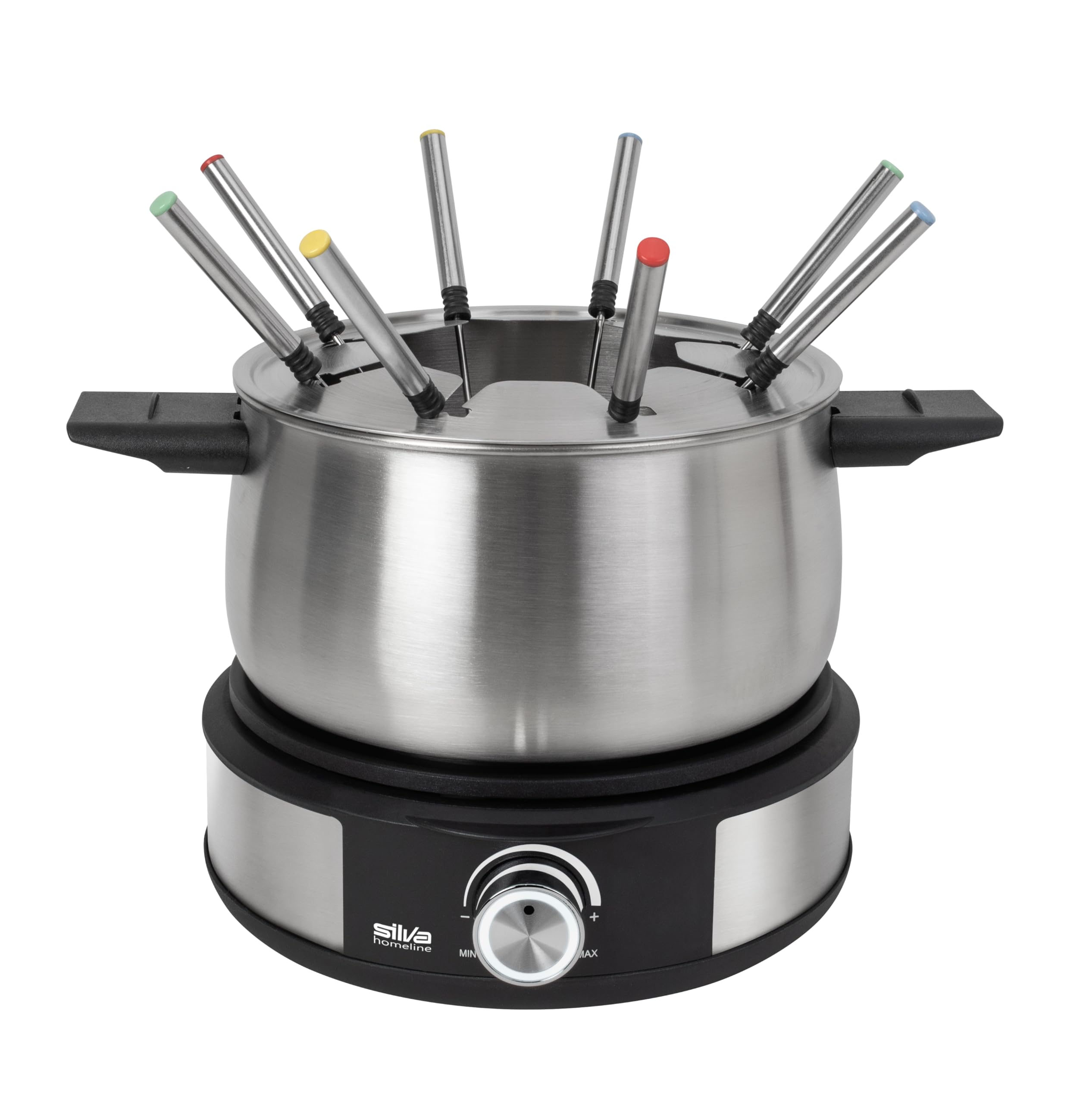 Silva Schneider Elektro-Fondue PK-F 140 – 1500W für 8 Personen mit Edelstahl-Topf