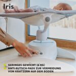 Lionelo Iris Elektrische Babywippe 360° drehbar – 5 Wiegegeschwindigkeiten für Babys bis 9 kg – Bild 9
