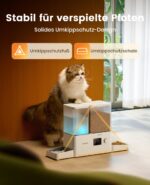 oneisall 2-in-1 Futterautomat & Trinkbrunnen 8,5L – Automatische Fütterung & Wasserspender für Katzen – Bild 7