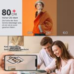 SEATAIN LED Deckenleuchte 47cm Holz mit Fernbedienung – Dimmbar 3000-6000K für Wohn- & Schlafzimmer – Bild 7
