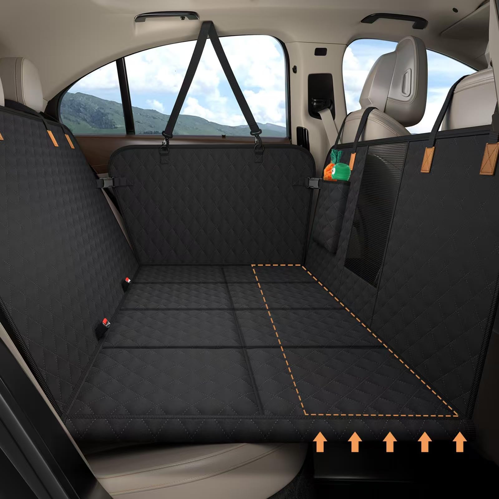 BMaoBBo Hundedecke Auto Rückbank 127x62cm – Wasserdicht & Kratzfest für SUV