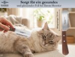 2-teiliges Trimmmesser Set für Hunde & Katzen – Edelstahl mit feiner & mittlerer Zahnung – Bild 6