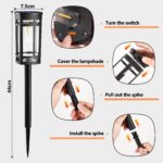 iBaycon 6er Set Solarleuchten Garten Warmweiss – IP65 Solarlampen Outdoor für Rasen & Terrasse – Bild 5