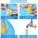 SUOXU Hundepool 100 cm faltbar – Sprinkler-Spielmatte mit rutschfestem PVC für Hunde – Bild 5