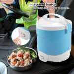 Shipenophy 24V 180W Elektrischer Reiskocher 1,6L – Tragbar für Auto & LKW (Blau) – Bild 5