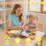 KETIEE Busy Board Montessori Spielzeug ab 1 Jahr – Motorikspielzeug für Kleinkinder – Bild 7