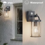 Klighten Vintage Industrial Außenwandleuchte mit Bewegungsmelder – IP44 Anthrazit für Garten – Bild 5