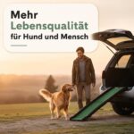 HANSEWERK Hunderampe klappbar rutschfest bis 90 kg – Gelenkschonende Autorampe 157x40 cm – Bild 7