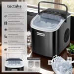 tectake® Eiswürfelmaschine Ice Maker – 12 kg Eis/24h mit 2 Grössen & Selbstreinigung – Bild 3
