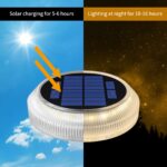 YiLaie Solar Bodenleuchten 4er-Set – IP68 Warmweiß LED für Garten & Terrasse – Bild 2