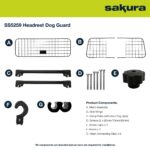 Sakura Hundegitter SS5259 – Kopfstützengitter für Pkw, flexibel verstellbar – Bild 6