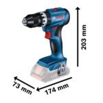Bosch Professional GSB 18V-45 Akku-Schlagbohrschrauber – 45 Nm mit 2x2.0Ah & Ladegerät – Bild 3