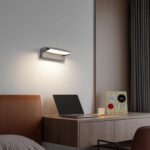 SANSHI 30W LED-Wandlampe mit 350° Schwenkpanel – IP65 Außenleuchte für Garten & Terrasse – Bild 8