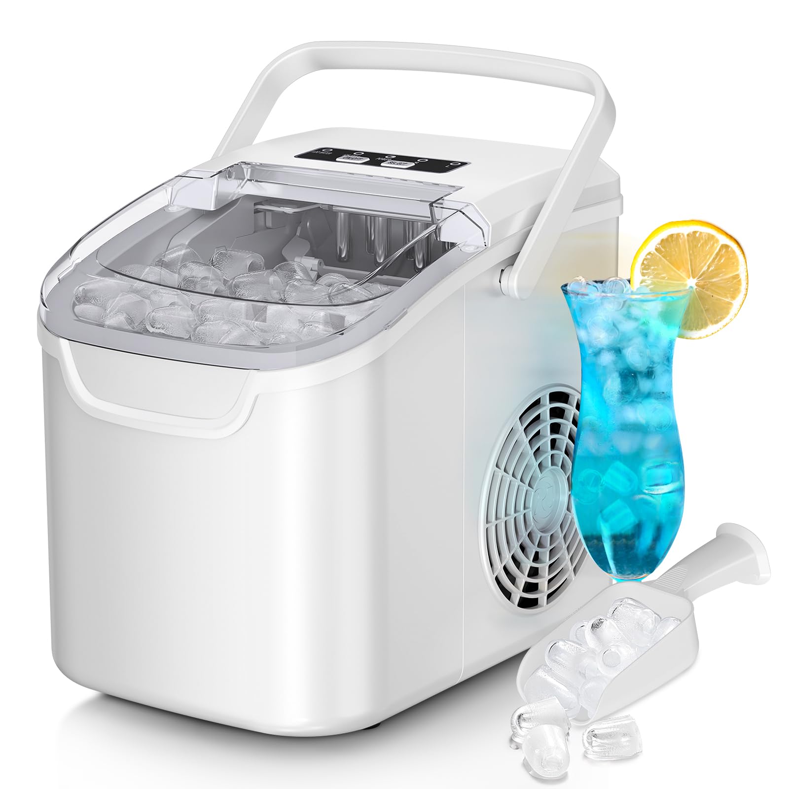 Antarctic Star Eismaschine – 11,8 kg/Tag Kapazität, 2 Eisgrössen, tragbar & energiesparend