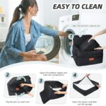 HEGGCOOE Hunde-Autositz mit Memory-Schaum – Sicherer Boostersitz für kleine bis mittlere Hunde – Bild 5