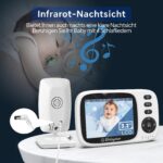 Babystar Babyphone mit Kamera – 3,2-Zoll-Monitor, Nachtsicht & Zwei-Wege-Audio ohne WLAN – Bild 4