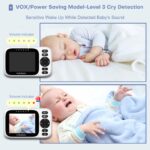HelloBaby Babyphone mit Kamera ohne WLAN – 3,2" Display, 320° Schwenk, Nachtsicht, 305m Reichweite – Bild 7