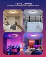 Matane Smart Deckenlampe 30cm RGB LED 24W – Dimmbar mit Alexa & Google Assistant – Bild 7
