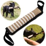 winbarry Beisswurst 30 cm – Robustes Hundespielzeug aus Naturleinen für Tauziehen
