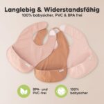 3er-Pack Fütterlätzchen KeaBabies Presto mit Auffangschale – Wasserdicht & Abwaschbar – Bild 9