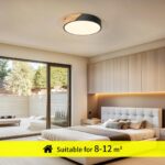 Kambo LED Deckenleuchte 24W ∅30cm – Warmweisses Eichenholz Design für alle Räume – Bild 5