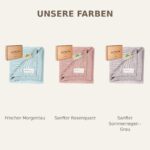 MOYO Babydecke Rosenquarz 70x90 cm – Atmungsaktive Baumwolldecke für Neugeborene – Bild 5