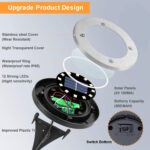 Nurkoo 12er Set Solar Bodenleuchten mit 12 LEDs – Warmweiss Gartenbeleuchtung für Aussen – Bild 6
