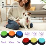 OFVENS Aufnahmebuzzer Set mit 30 Sekunden Aufnahme – Intelligenzspielzeug für Hundetraining – Bild 2