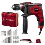 Einhell TC-ID 1000 E Schlagbohrmaschinen-Set – 1010 W mit 64-tlg. Zubehör & Koffer