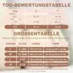 MIKAFEN Baby-Winterschlafsack mit Beinen & abnehmbaren Ärmeln – 100% Baumwolle, 3.5 tog – Bild 8