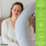 Dilamababy XXL Schwangerschafts- & Stillkissen mit Memory Foam – verstellbar & Made in Italy – Bild 7