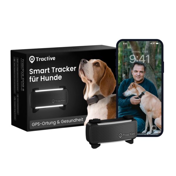 Tractive GPS Tracker Hund 2025 – Live-Ortung, Gesundheitswarnungen & Weglaufalarm