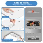 NARUNDREN LED-Deckenleuchte mit Bewegungsmelder – 6000mAh Akku, 3 Farbtemperaturen – Bild 5