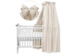 balbina Baldachin 240 x 165 cm aus 100% Baumwolle – Betthimmel mit Rüsche für Kinderbett – Bild 3
