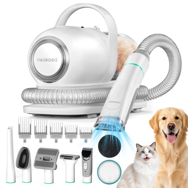 Neakasa P1 Pro Hundeschermaschine mit Staubsauger – 6-in-1 Fellpflegeset für Hunde & Katzen