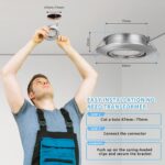 LED Einbaustrahler 230V 6W dimmbar – Schwenkbare Deckenspots 3000K für Bad & Küche, 6er Set – Bild 6