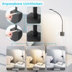 PRINCEWAY LED Steckdosenleuchte Schwanenhals – Dimmbar & Farbwechsel für Schlafzimmer – Bild 3