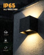 ledmo 8er Set 12W LED Wandleuchte – Warmweiß, verstellbar, IP65 für Innen & Aussen – Bild 3