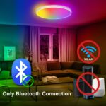 OPPEARL LED-Deckenleuchte 24W dimmbar – Smart Home Deckenlampe mit RGB Farbwechsel & App-Steuerung – Bild 2