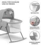 Kinderkraft LOVI Reisebett 3in1 – Stubenwagen, Babywiege & Schaukelanlage bis 9 kg – Bild 8