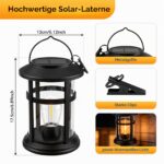 SCNNC Solar-Hängelaternen 2er Set – IP65 Wasserdicht mit LED Warmweiss für Garten & Terrasse – Bild 7