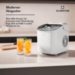 Klarstein Eiswürfelmaschine 12kg/24h – Tragbarer Eisbereiter mit 2 Grössen für Partys – Bild 5